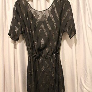Black Shimmery Dress with Slip